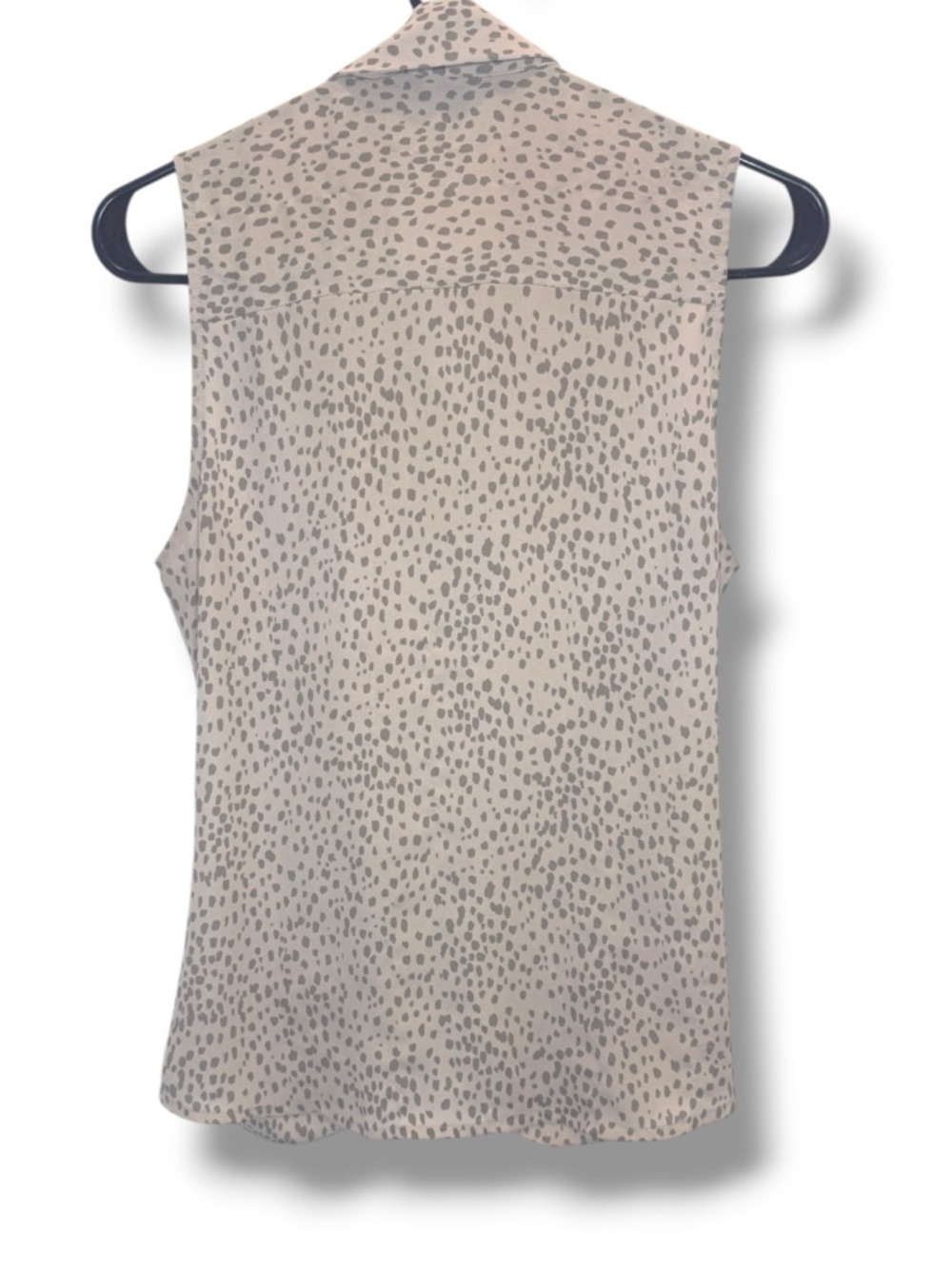 Express Sleeveless Cheetah Print Tie-Waist Button-Down Blouse Size S Y2K - Picture 2 of 4